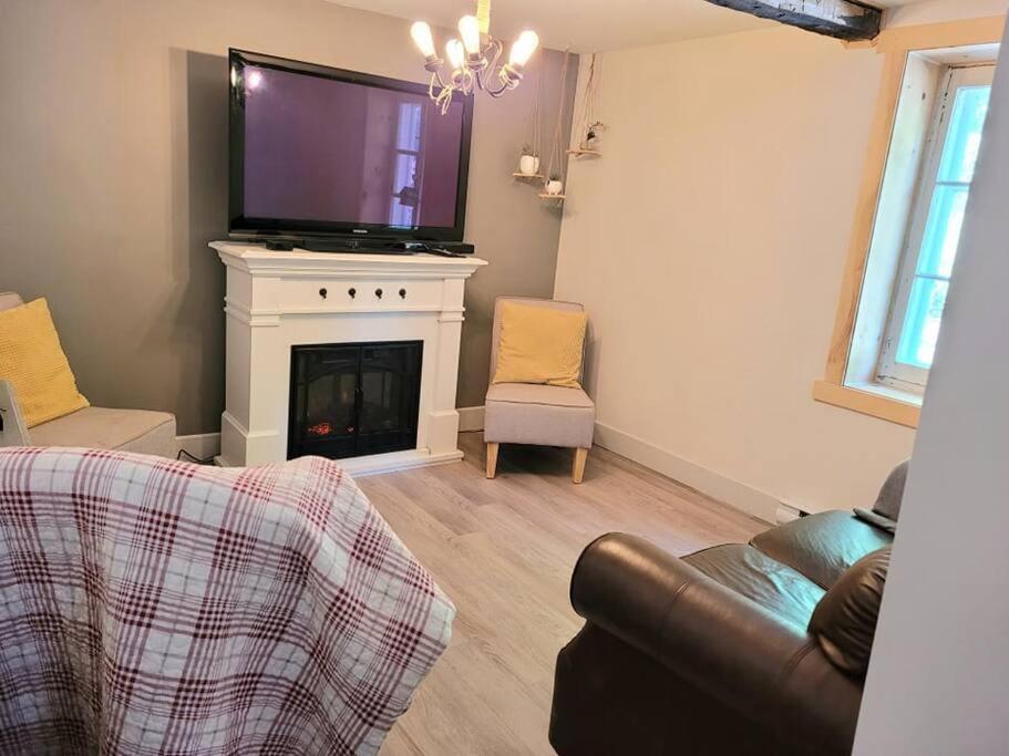 Om Chalet 1 Avec Spa Face Au Fleuve Saint-Jean エクステリア 写真